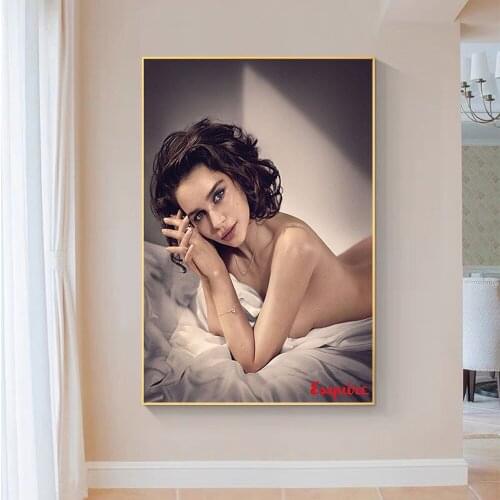 SP051 Silk Cloth Wall Poster Emilia Clarke Actress Star 01 Art Home Decoration Gift