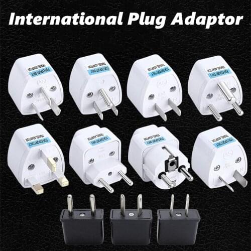 Universal Plug Adapter UK US AU To European Brazil AC Power Socket Outlet Converter Travel International Charger Connectors