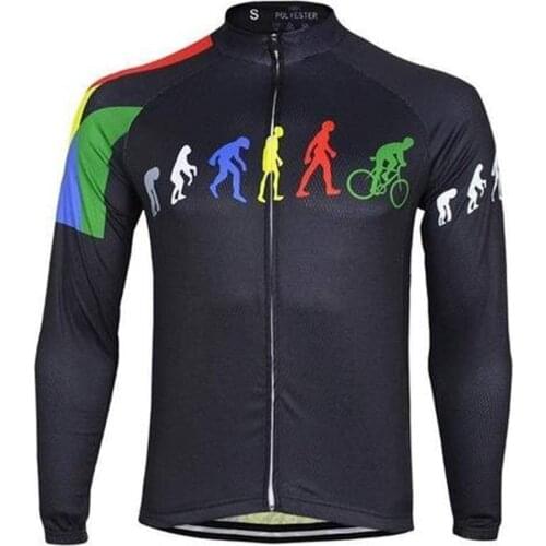 Cycling Jersey Long Sleeve Evolution Quick Dry Breathable Bicycle Clothes MTB Jersey Ropa Ciclismo