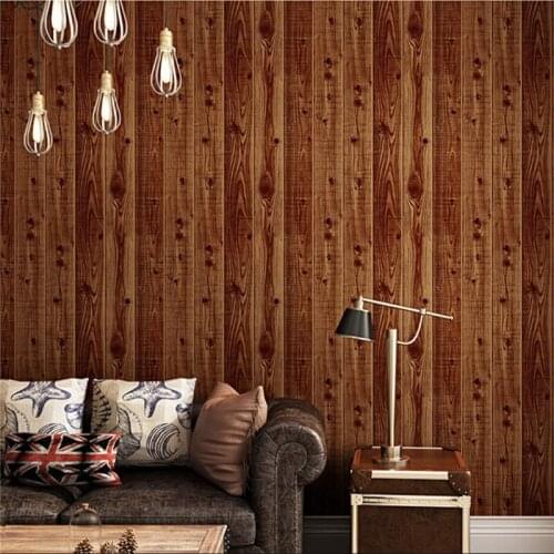 Wellyu Imitation wood plank retro nostalgic wood texture wood color Chinese classical Chinese style 3d wallpaper
