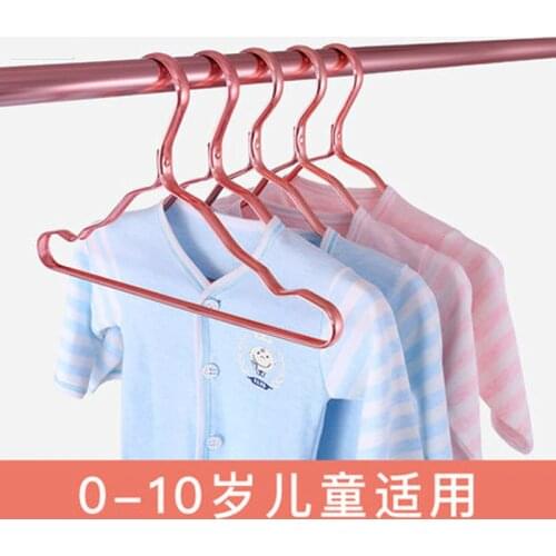 10pcs/lot Metal Clothes Hangers fro Newborn Baby Nursery Baby Coat Hanger Laundry Use for Childrens Shirts Pants