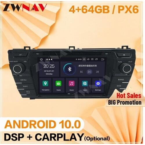 2 din 2013 2014 2015 2016 2017 2018 For Toyota Corolla Android 10 player video audio Radio GPS navigation head unit auto stereo