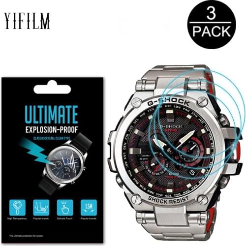 3Pcs Nano Explosion-proof Screen Protector For Casio G-SHOCK MTG S1000V S1000BD S1000D-1A4 S1030BD S1000D-1 Smartwatch LCD Film