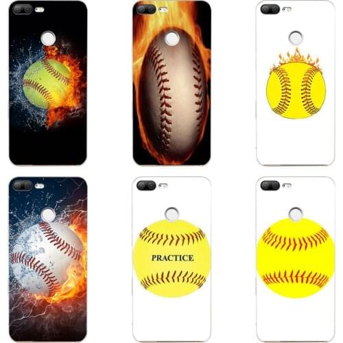 98H Fire Yellow Softball Softball Fire Soft Silicone Tpu Cover phone Case for huawei Honor 9 Lite 10 p 9 10 lite
