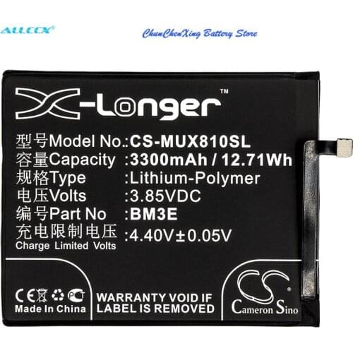 Cameron Sino 3300mAh Battery BM3E for Xiaomi Dipper, M1803E1A, M1803E1C, M1803E1T, M1808D, Mi 8, Mi 8 Dual SIM TD-LTE