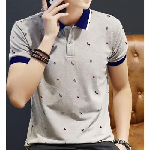 Summer Polo shirt Men printing Short sleeve Polo shirts men Camisa Tops Tees M-4XL