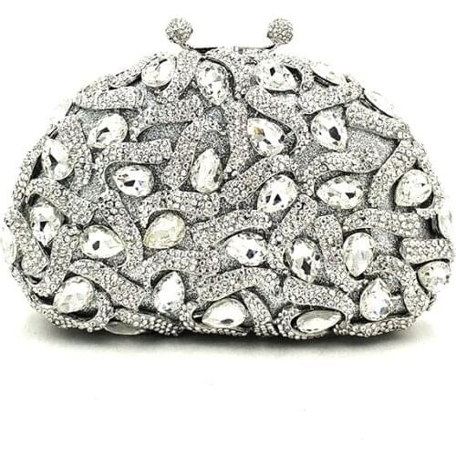 Fashion design women evening party purses diamonds elegant purses luxury clutch bridal wedding party crystal small purses bag