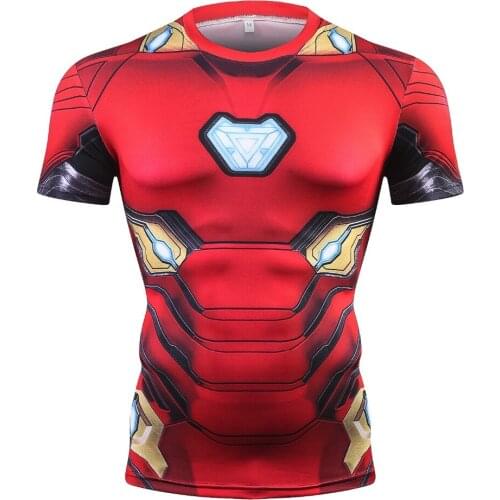 New Summer Comics 3D Printed T Shirt Men Compression 2020 Fashion Short Sleeve Men T-Shirt School Cosplay Clothing Tops Tees