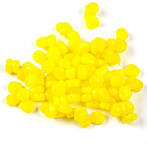 50Pcs/Lot High quality Soft Baits corn carp Fishing Lures With the smell of Artificial bait Corn grain