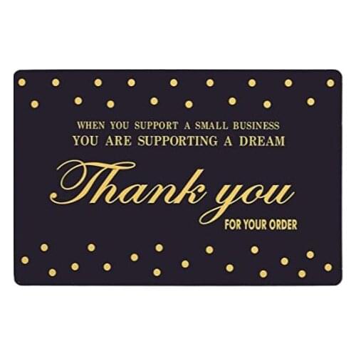 Custom Printing Gold Foil Thank You Business Card Luxury Design Paper Wood Card