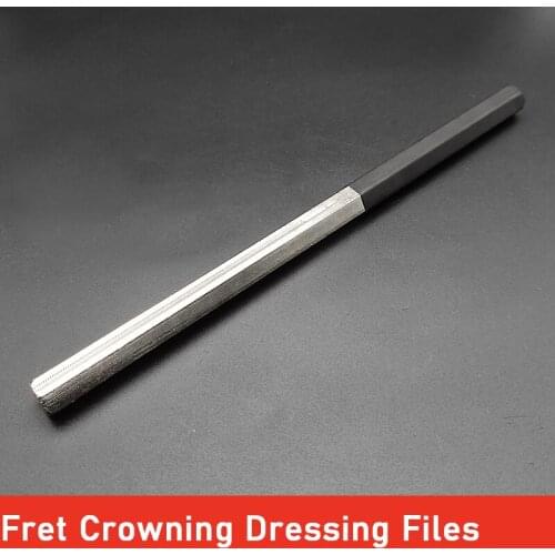 6pcs Guitar Fret Crowning File Dressing File with 3 Size Edges Professional Luthier Tools Stringed Guitar Accessories