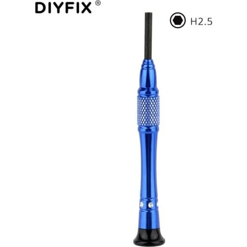 DIYFIX Precision 2.5mm Hexagon Hex Socket Head Screwdriver for iPhone 6S Middle Plate Logic Board Hex Screw Opening Repair Tools