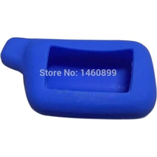 Blue X5 X3 Silicone Case Keychain Cover Trinket For 2 way car alarm system TOMAHAWK X5 Keychain LCD Remote Control Key Chain