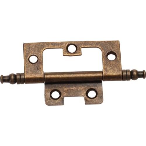 Vintage Bronze Butt Hinges Non Mortise Cabinet Door Furniture Hinge, Home DIY Hardware