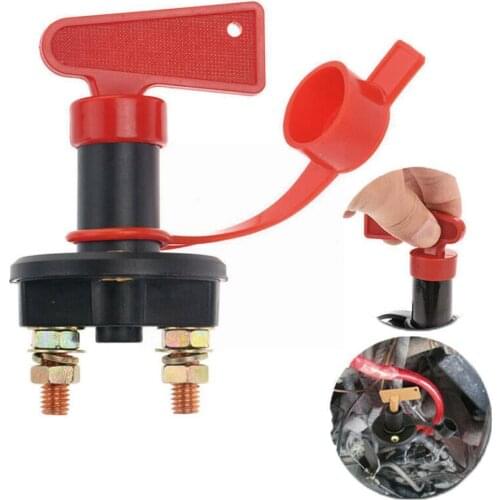 Car Battery Switch High Current Battery Disconnect Isolator For Marine Auto Off Interior Vehicles Parts Switch Cut 12V-24V R6E2