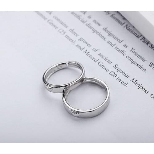 YIWANG925 sterling silver vintage handmade ring men and women couple size 18mm adjustable Thai silver ring personality S-R445