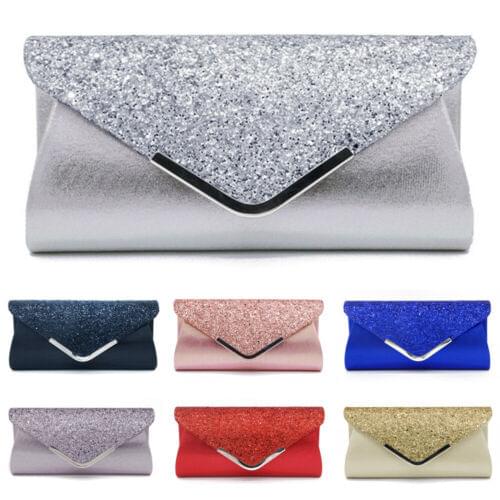 Women Lady Stylish Handbags Glitter Envelope Clutch Purse Evening Party Bag Gift Small Bags For Women Evening Bag Luxury Bag