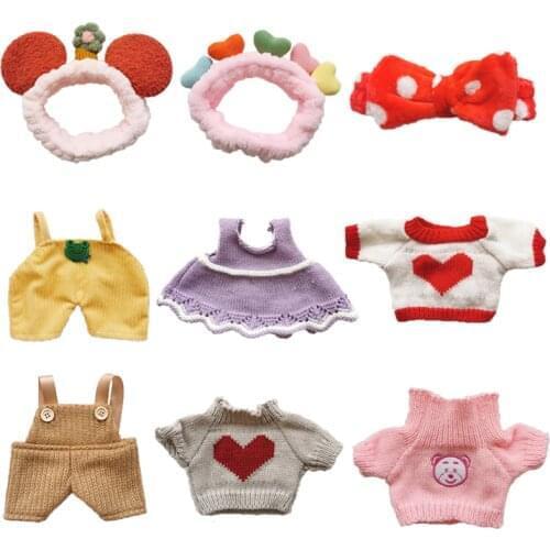 1PC Doll Clothes Hair Band Accessories for 30cm LaLafanfan Duck Plush Dolls Outfit Hat Headband Sweater for 20-30cm Plush Toy