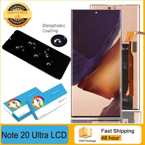 100% Original 6.9'' Super AMOLED Display for Samsung Galaxy Note 20 Ultra LCD Touch Screen Digitizer Assembly Repair Parts