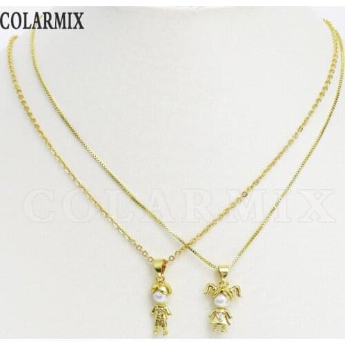 8 Pcs Tiny Bog Girls Pendant necklace jewelry accessories Necklace heart shape pendant Jewelry Necklace New design 8422