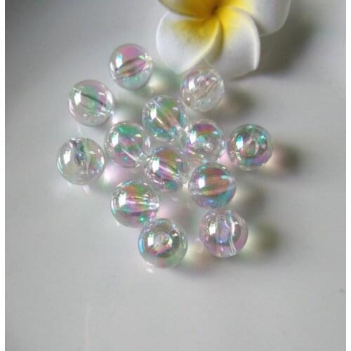 AB color white transparent round beads cloud Symphony white hand-stitched beads diy bracelet woven loose beads