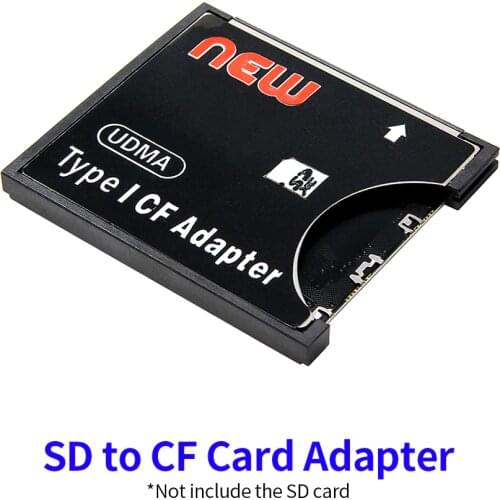 SD to CF Card Adapter SD to Compact Flash Type I Card Converter Memory Card Reader Support WiFi SD Card