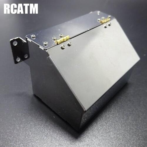Metal Toolbox Side Mount Multifunctional Box Decoration For 1/14 Tamyia Rc Truck Dump Scania Actros MAN R620 3363 1851