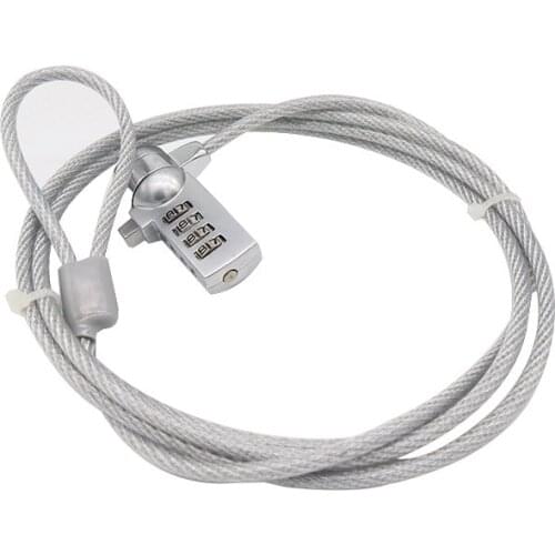 Lock 4 Digital Computer Thumb Roll Lock Security Password Anti-theft Chain For Laptop Notebook PC