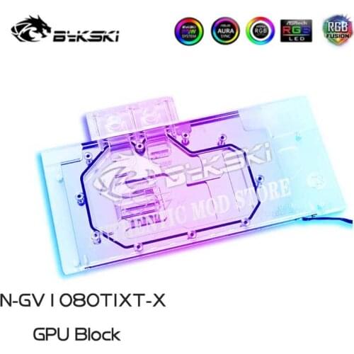 Bykski Full Cove GPU Water Block For VGA GIGABYTE AORUS GTX 1080 Ti Graphics Card N-GV1080TIXT-X