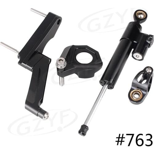 CNC Steering Damper Stabilizer Safety Control w/ Mounting Bracket For Suzuki GSXR 600 750 2001 2002 2003 2004 2005 K2 K4