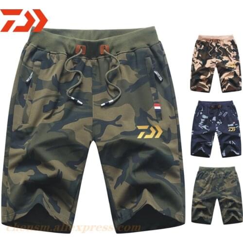 DAIWA Fishing Pants Shorts M-5XL Casual Camouflage Quick Drying Fishing Trousers Beach Pants Fishing Cycling Shorts Clothes