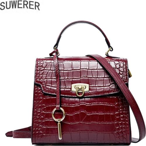 Genuine leather handbags 2020 new trendy one shoulder messenger bag female Kelly fashion top layer cowhide bag ladies handbag