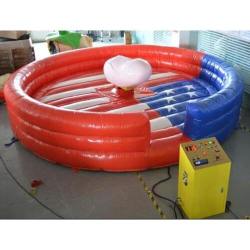 Hot sale thrilling inflatable mechanical Penis mattress games/inflatable riding Pig machine,bullfighting pig