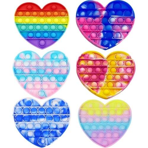 Heart Shape Parent-Child Interactive Game Educational Toy Sensory Toy Pressure Relief Toy for Autism ADHD Child Adult Toy Gifts