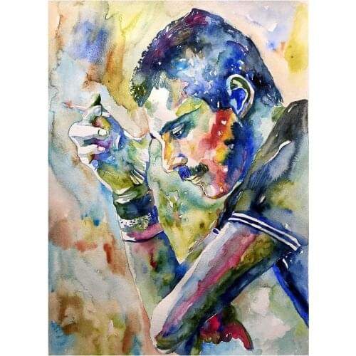 JMINE Div 5D Singers Freddie Mercury Full Diamond Painting cross stitch kits art High Quality Portrait 3D paint by diamonds