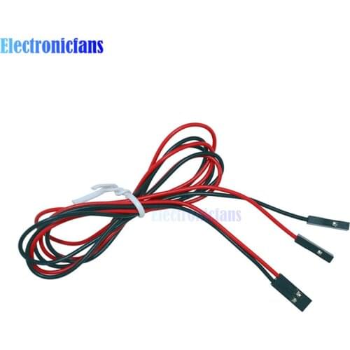 2Pcs 2Pin 70cm Cable set Female-Female Jumper Wire for Arduino 3D Printer Reprap