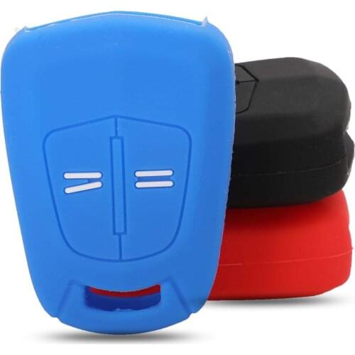 Kutery Silicone Rubber Car Key Cover Case For Vauxhall Opel Corsa D Astra H Meriva Vectra Zafira Remote Key Protecor 2Buttons