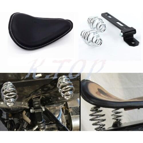 Motorcycle 3" Chrome Spring SOLO Seat Bracket Fit For Harley Sportster Chopper Bobber Custom