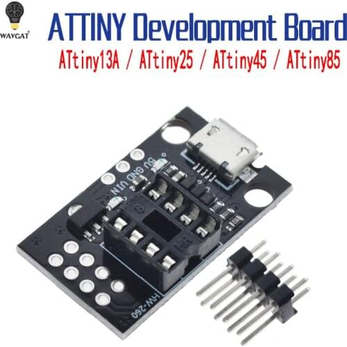 ATtiny13A / ATtiny25 / ATtiny45 / ATtiny85 Pluggable ATTINY Development Programming Bare Board