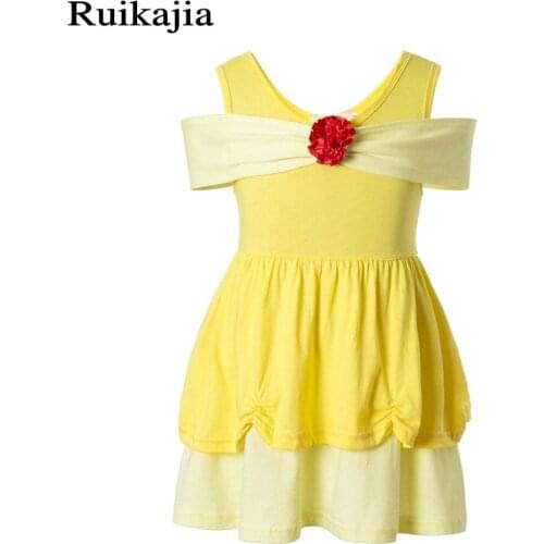 Princess dress baby dresses christmas flower girl dresses elsa,elsa dress children clothing autumn cute belle moana mermaid