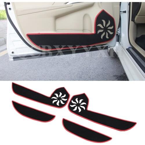 QCBXYYXH 4pcs Car - Styling Protector Side Edge Protection Pad Protected Anti-kick Door Mats Cover For Toyota Camry 2012-2016