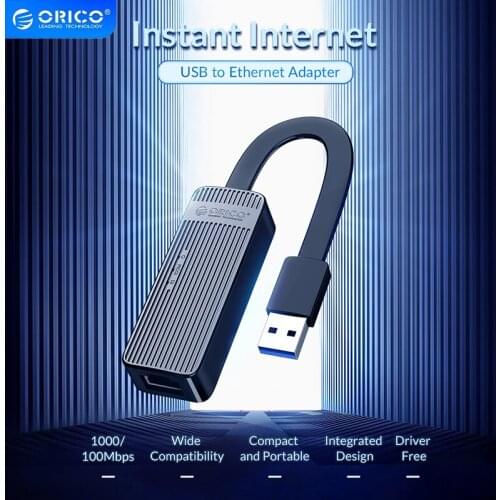 ORICO UTK-U2/UTK-U3 Network Card USB3.0 Ethernet Adapter RJ45 LAN Ethernet USB for Windows 10 PC Xiaomi Mi Box Nintendo Switch