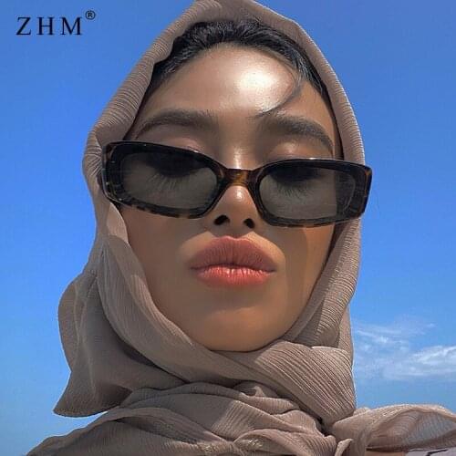 Retro rose color rectangular sunglasses women mens fashion retro small frame square lenses ladies UV400 Designer sunglasses