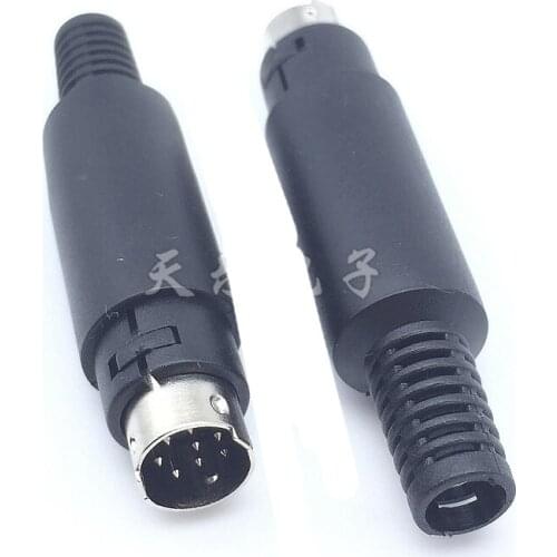 MINI DIN9 welding line S Terminal PS2 Power MINI DIN 9P Male Socket