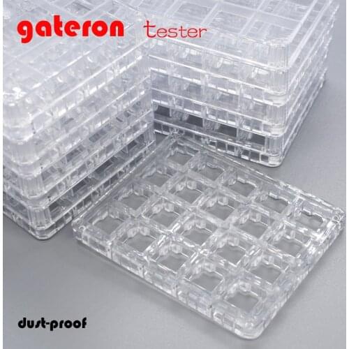 Gateron Switch Tester Mechanical Keyboard Switches Body Tester Acrylic Switch Tester Tool 35pcs Switch Storage Box