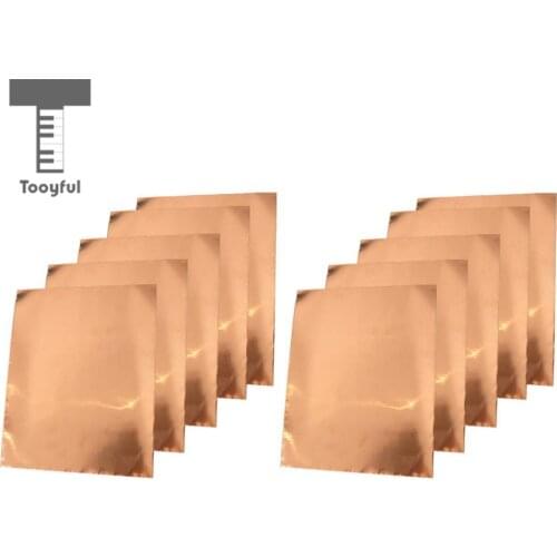 Tooyful Guitar Copper Foil Tape Single Conductive Adhesive Tape 10 Sheet for Electric Guitar Parts