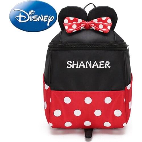 Disney Mickey Mouse Woman Bag Minnie Lady Backpack Large Capacity Waterproof Boy Handbag Fashion Girl Shopping Shoulder Bags