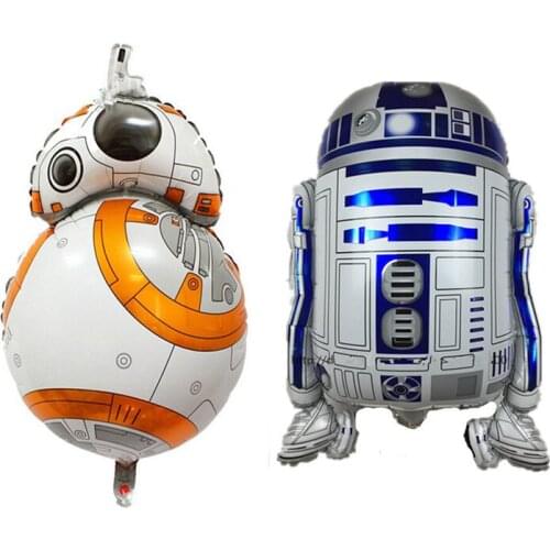 Star Wars Foil Balloon R2-D2 BB-8 Jedi Samui Foil Balloon for Childrens Birthday Party Balloon Decoration Baby Balloon Globos