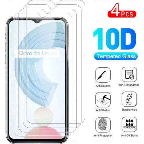 4Pcs Full Cover Protective Glass For OPPO Realme C21Y Phone Screen Protector Glas Film For O PPO Realmy Realmi C 21Y 21 Y 6.5"