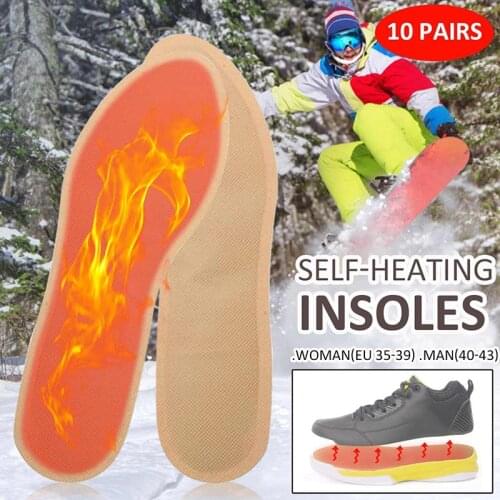 Winter Self-heating Insoles Shoe Boot Foot Warmer Heater Pad Camping Hiking Disposable heated Insoles Eco-Friendly Insoles